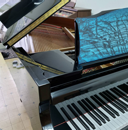 カスタム塗装譜面台(水色)