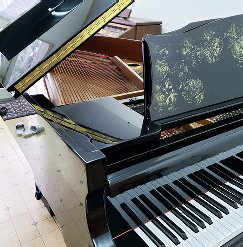 カスタム塗装譜面台(黒色)